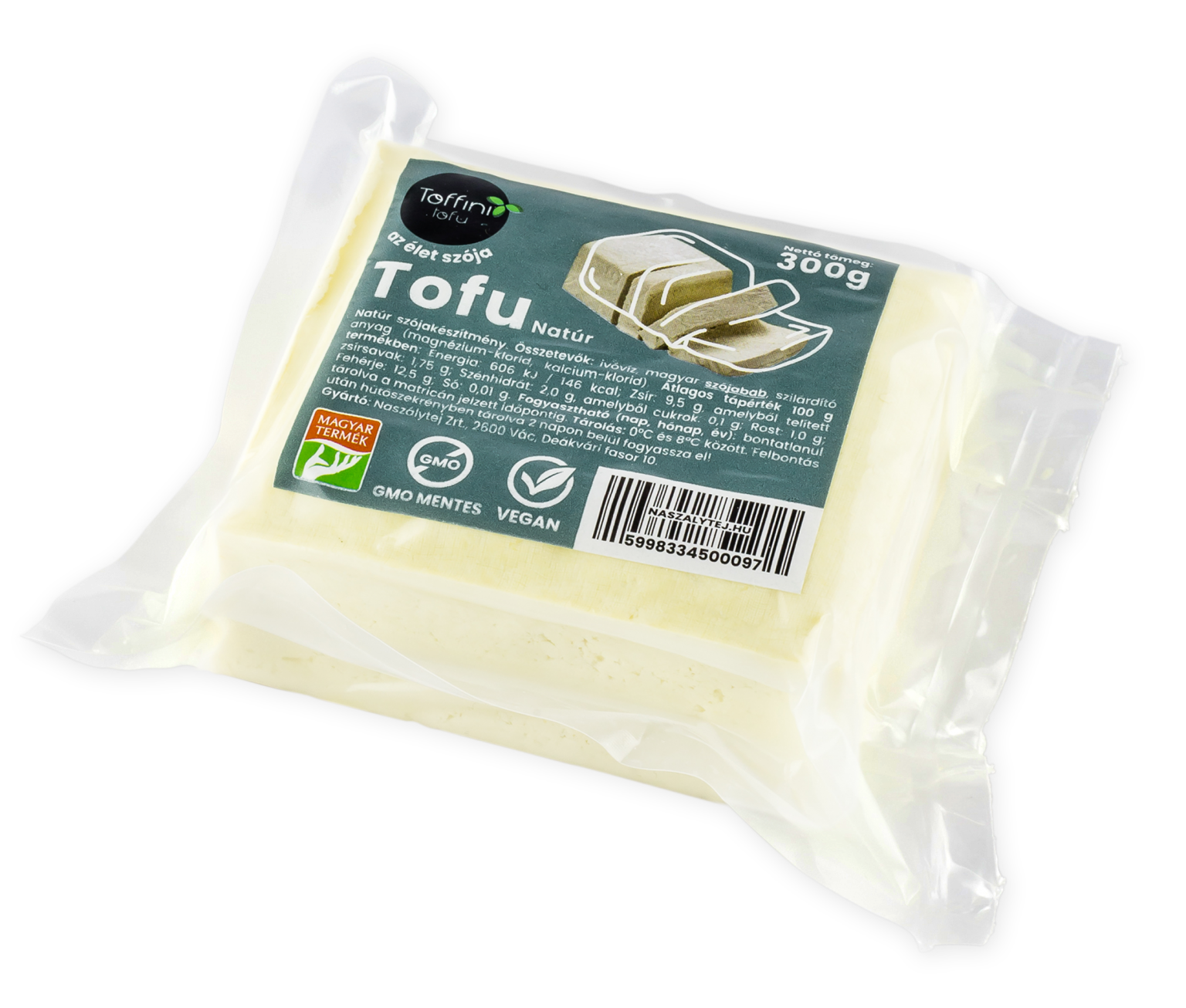 Toffini tofu natúr zacskós 300g